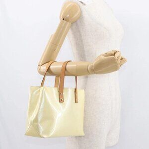 LOUIS VUITTON Monogram Vernis Reade PM Hand Bag Perle